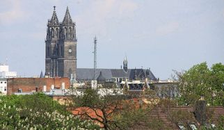 430 steps that are well worth the climb - when the AV-TEST team ascended the North Tower of Magdeburg Cathedral