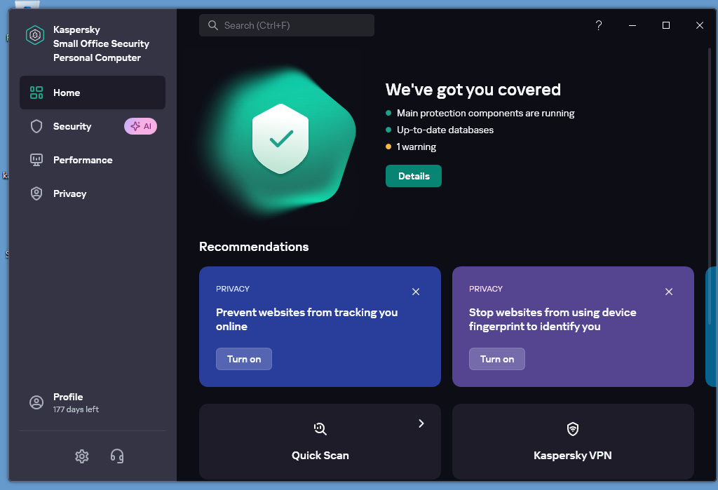 Kaspersky Small Office Security