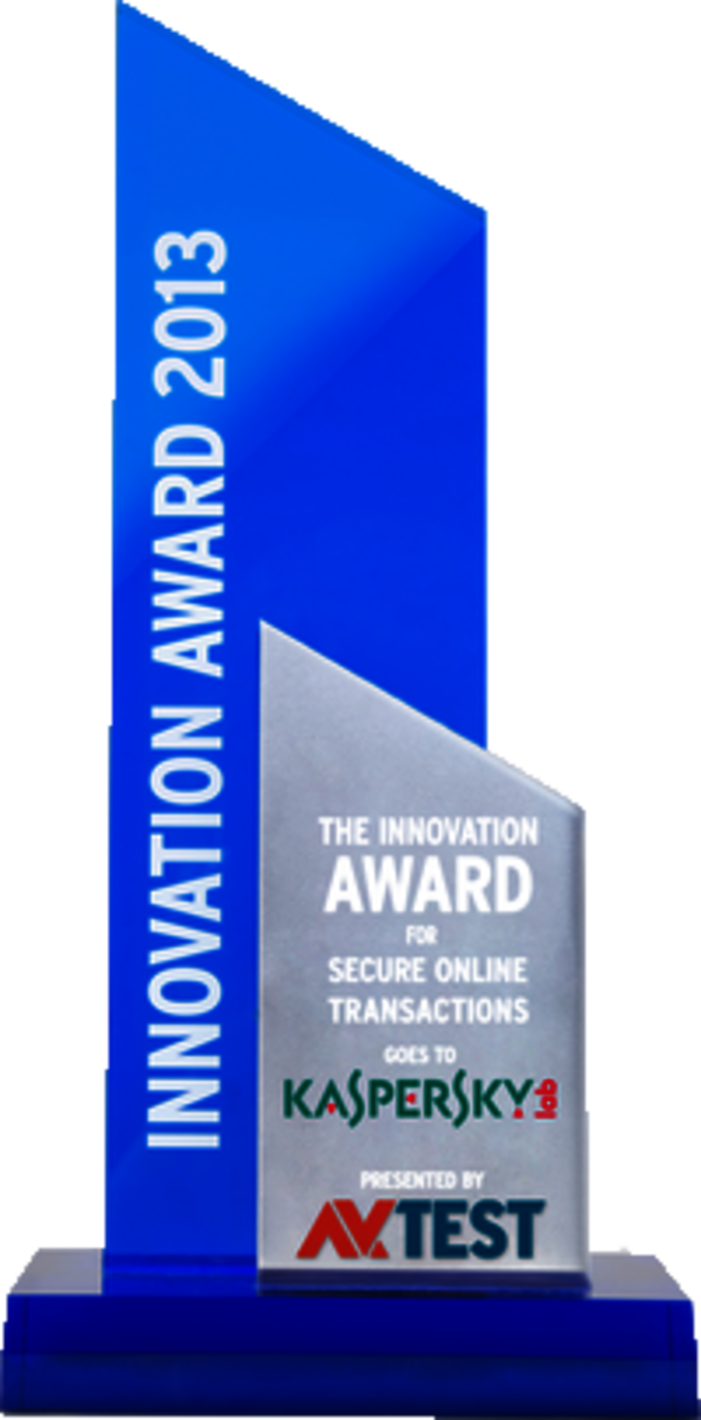 The AV-TEST INNOVATION AWARD Is Presented to Kaspersky Lab in September 2013
