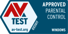 El certificado para un software de  control parental aprobado por AV-TEST.