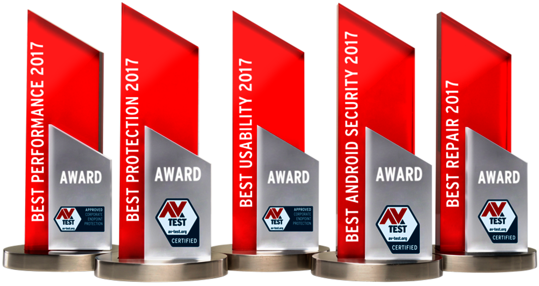 AV-TEST Awards 2017 : les meilleures suites de protection de l'ann&eacute;e