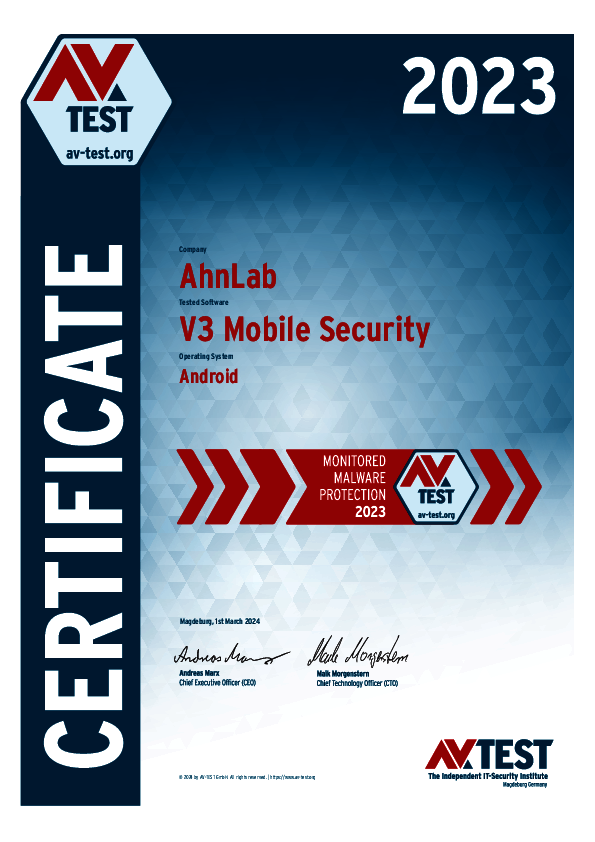 <p>Download as: <a href="/fileadmin/Content/Certification/2023/avtest_certificate_2023_android_ahnlab_v3_mobile_security.pdf">PDF</a></p>