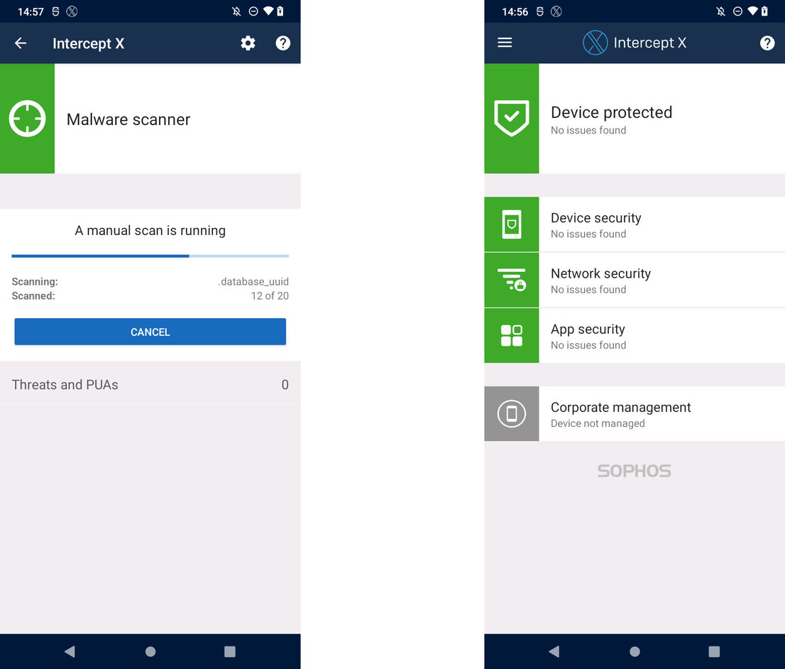 Sophos Intercept X for Mobile