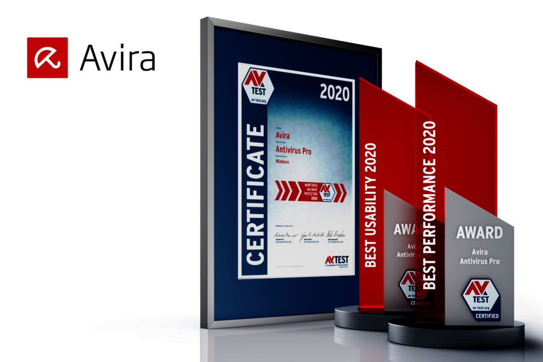 AV-TEST Award 2020 d&eacute;cern&eacute; &agrave; Avira