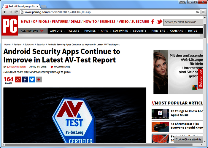 Revue de presse d'AV-TEST II/2015