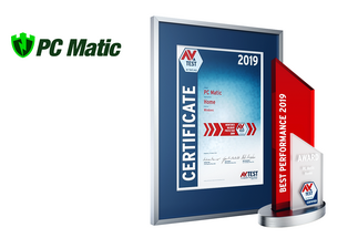 AV-TEST Award 2019 for PC Matic