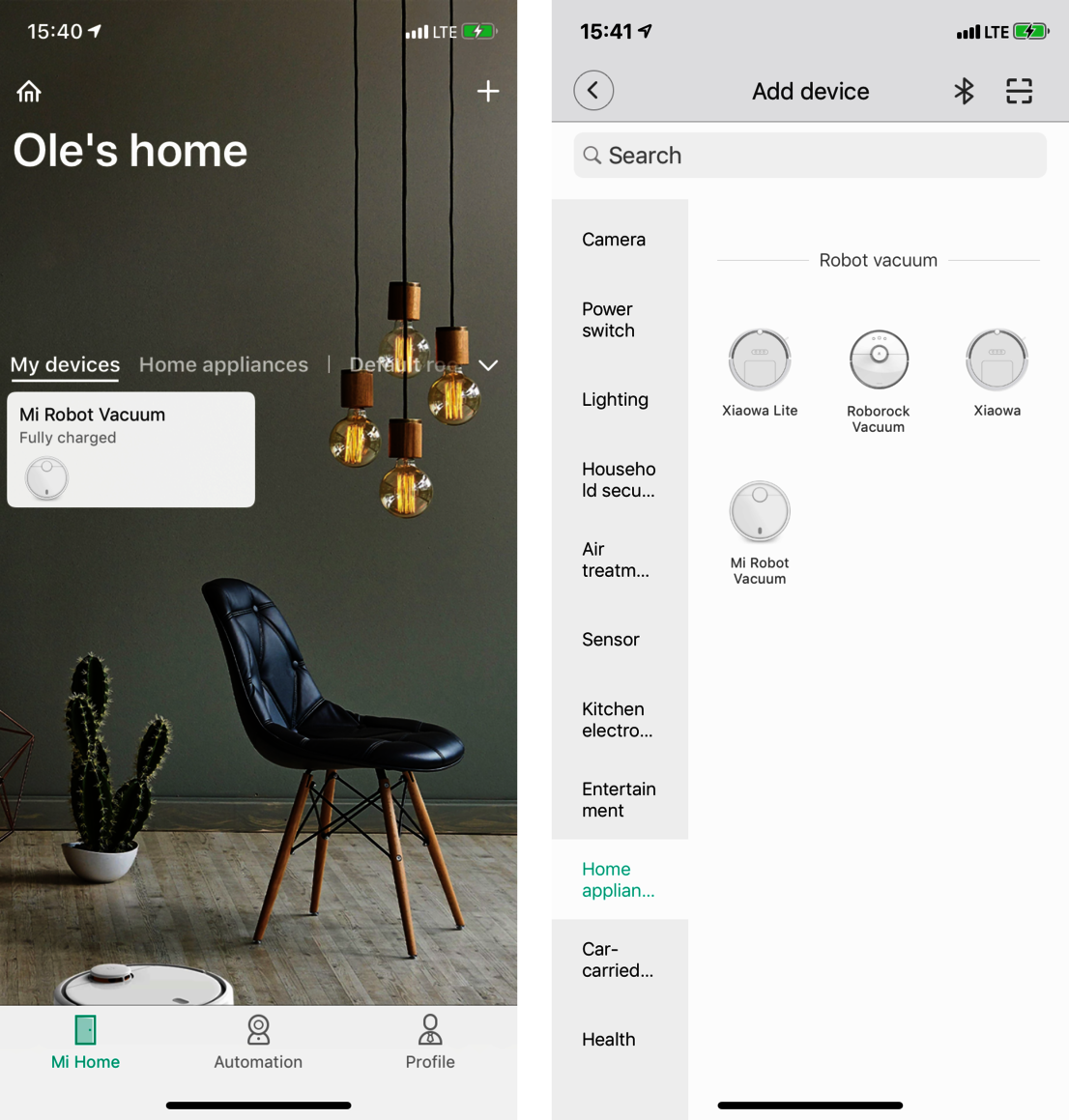 Accès via une seule application