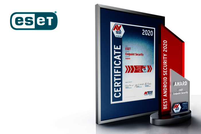 AV-TEST Award 2020 d&eacute;cern&eacute; &agrave; ESET