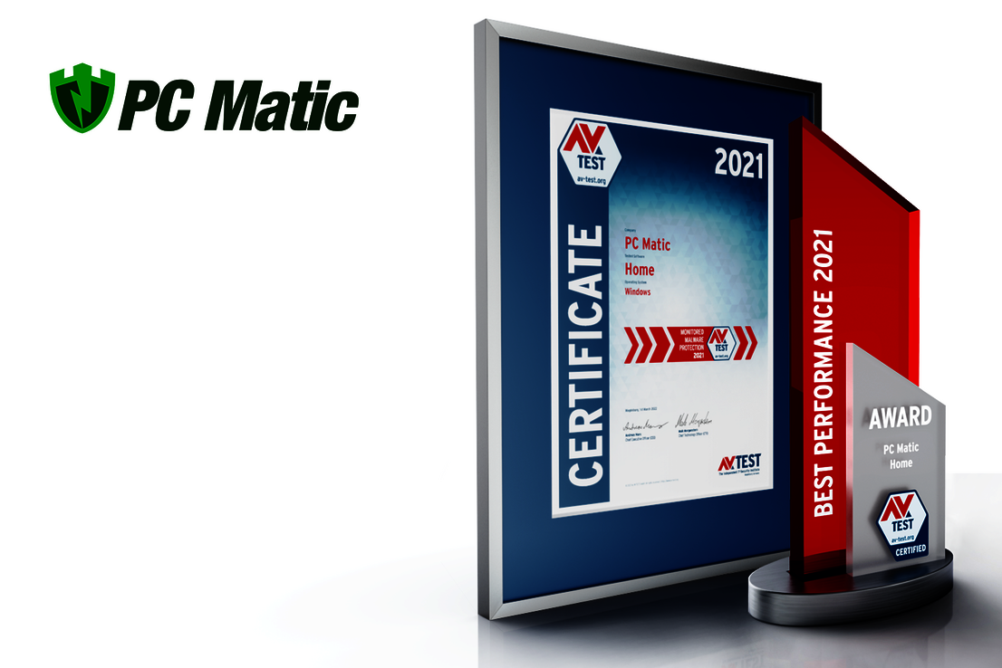 AV-TEST Award 2021 AV-TEST Award 2021 for PC Matic