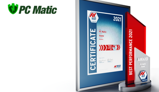 AV-TEST Award 2021 for PC Matic