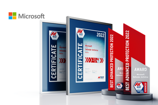 AV-TEST Award 2022 für Microsoft