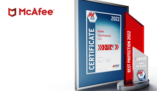 AV-TEST Award 2022 para McAfee