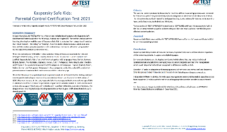 Kaspersky Safe Kids: Parental Control Certification Test 2021