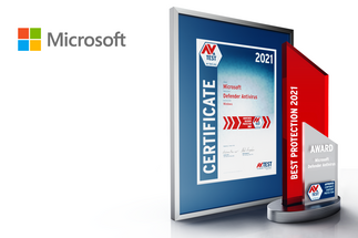 AV-TEST Award 2021 pour Microsoft 