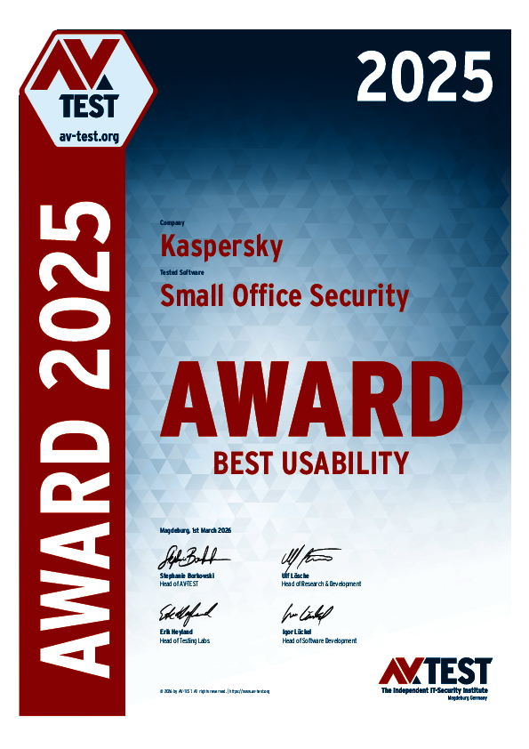 <p>Download as: <a href="/fileadmin/Awards/Producers/kaspersky/2025/avtest_award_2025_best_usability_kaspersky_sos.pdf">PDF</a></p>