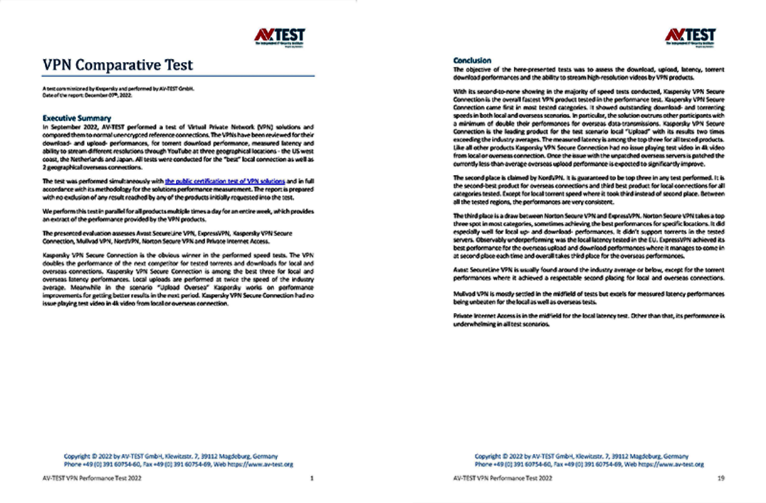 VPN Comparative Test 2022