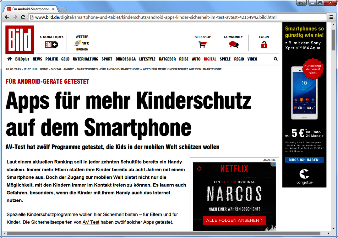 AV-TEST Medienspiegel III/2015