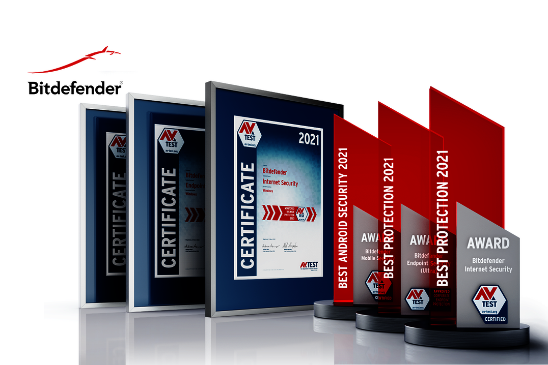 AV-TEST Award 2021 para Bitdefender