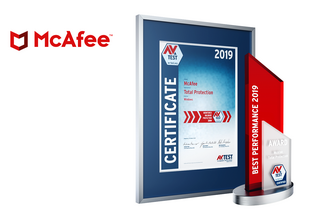 AV-TEST Award 2019 para McAfee