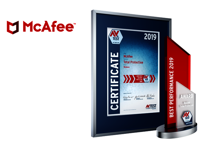 AV-TEST Award 2019 para McAfee