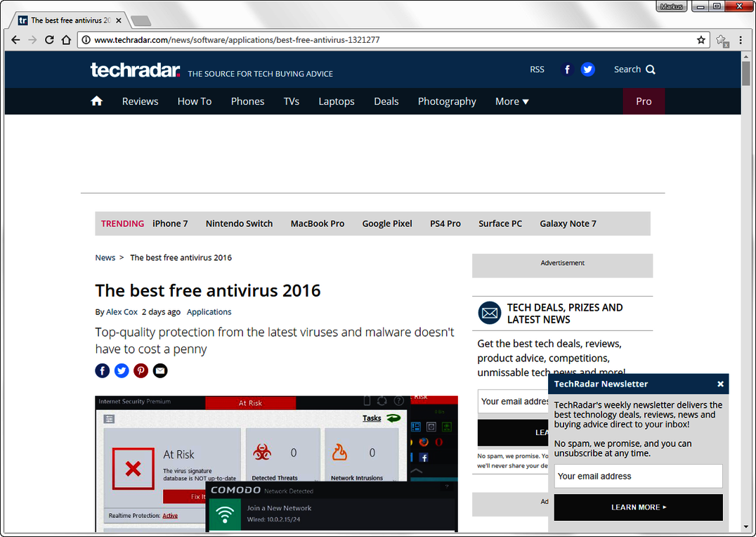 AV-TEST Media Coverage III/2016