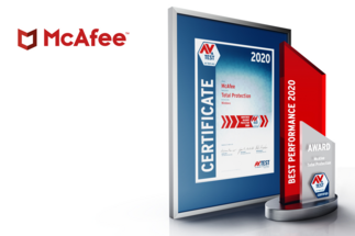 AV-TEST Award 2020 para McAfee