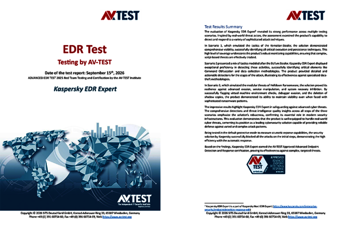 Test EDR : Kaspersky EDR Expert