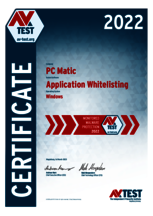 <p>Download as: <a href="/fileadmin/Content/Certification/2022/avtest_certificate_2022_windows_pcmatic_application_whitelisting.pdf">PDF</a></p>
