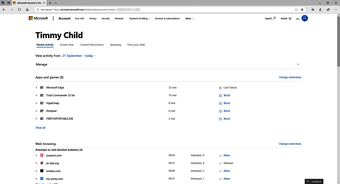 Microsoft Family Safety