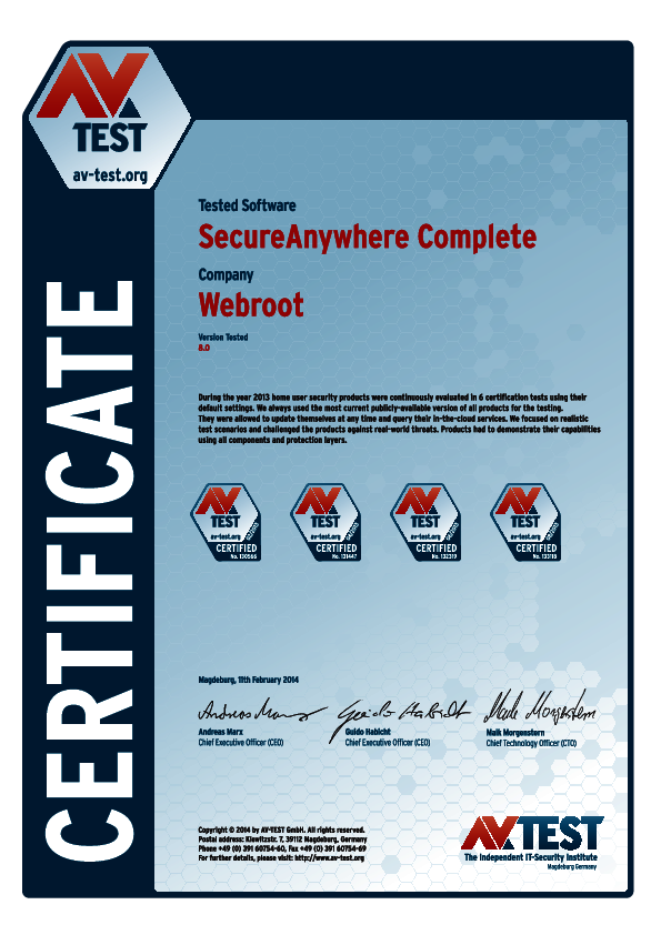 <p>Download as <a href="/fileadmin/Content/Certification/2013/avtest_certified_home_2013_webroot.pdf">PDF</a></p>