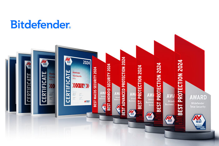 AV-TEST Awards 2024 for Bitdefender