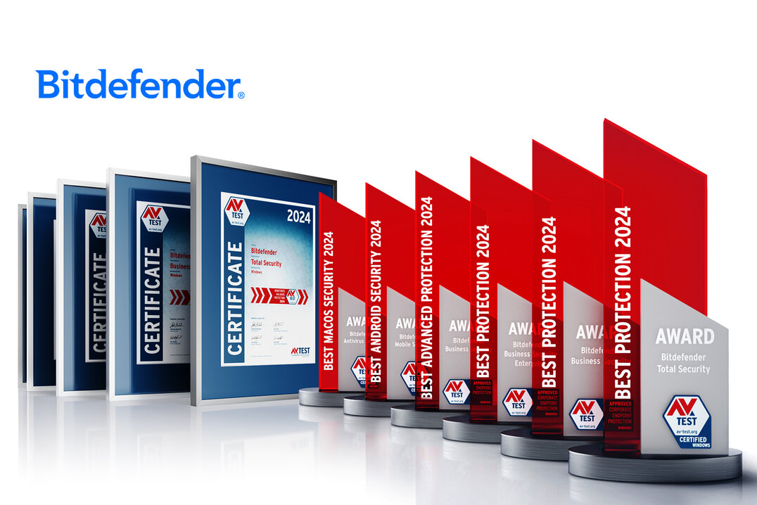 AV-TEST Awards 2024 f&uuml;r Bitdefender
