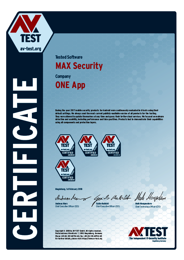 <p>Download as <a href="/fileadmin/Content/Certification/2017/avtest_certified_mobile_2017_oneapp.pdf">PDF</a></p>