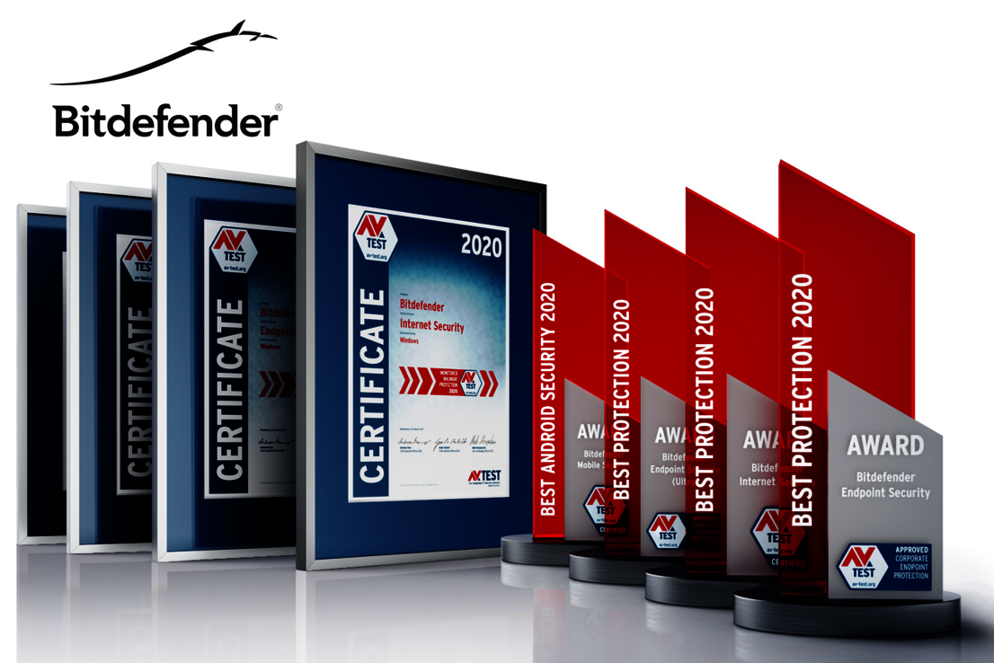 AV-TEST Award 2020 AV-TEST Award 2020 for Bitdefender