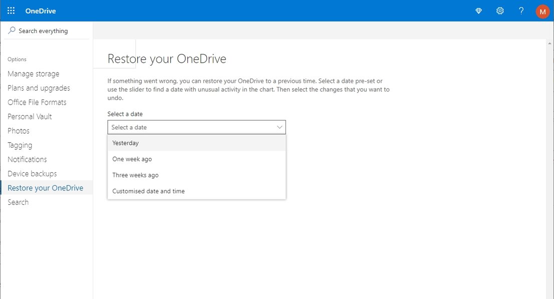 Almacenamiento en la nube y restablecimiento