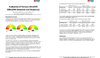 Evaluation of Vercara UltraDDR (UltraDNS Detection and Response)