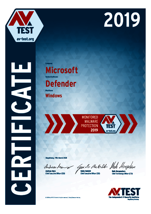 <p>Download as: <a href="/fileadmin/Content/Certification/2019/avtest_certificate_windows_home_2019_microsoftdefender.pdf">PDF</a></p>