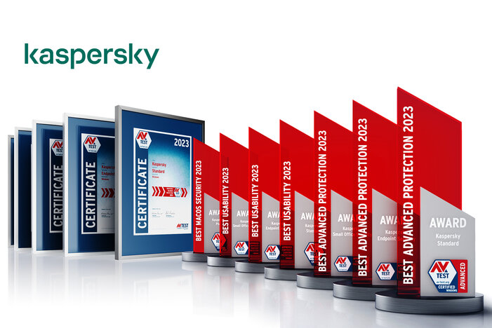 AV-TEST Award 2023 f&uuml;r Kaspersky