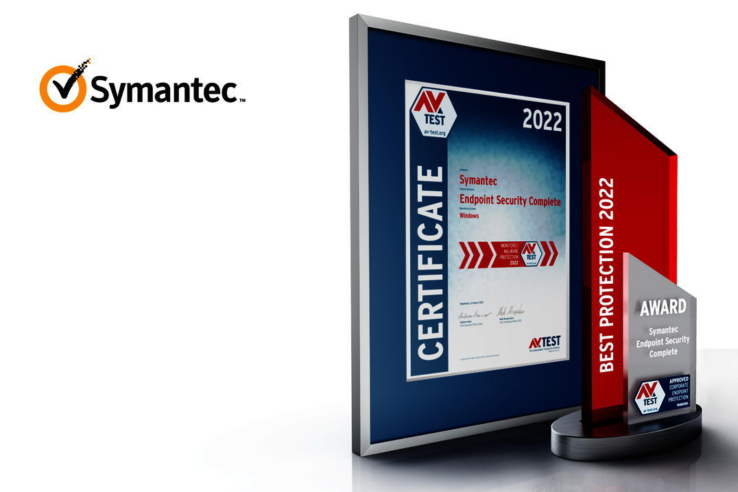 AV-TEST Award 2022 d&eacute;cern&eacute; &agrave; Symantec (Broadcom)