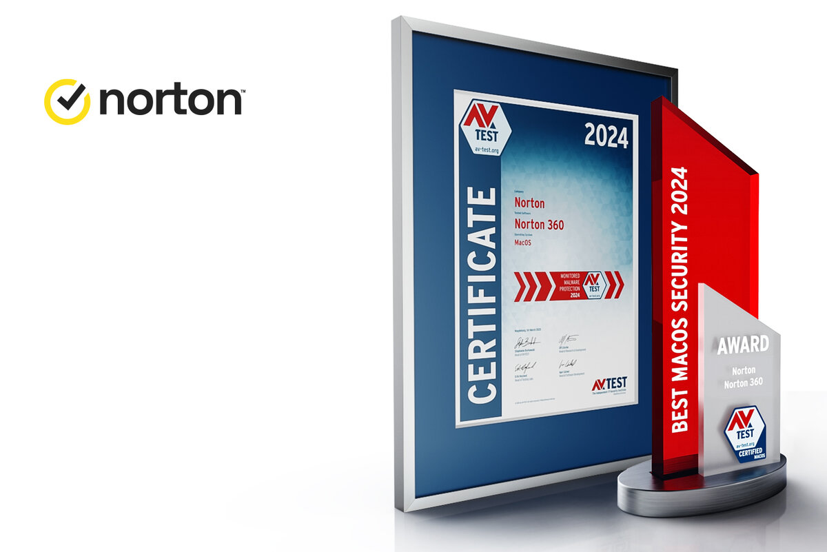 AV-TEST zeichnet Norton 360 für beste macOS-Sicherheit 2024 aus