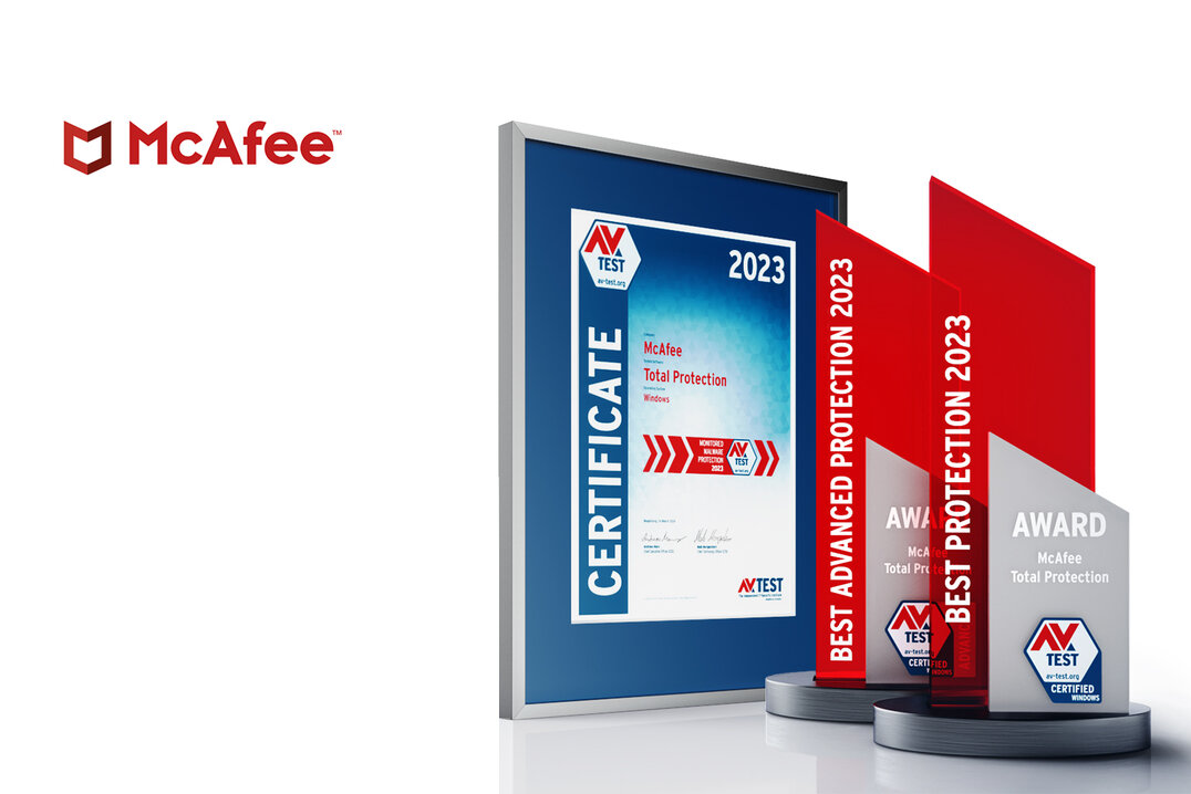 AV-TEST Awards 2023 d&eacute;cern&eacute; &agrave; McAfee