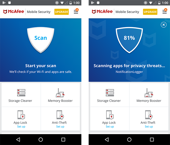Hva gjør McAfee Mobile Protection?